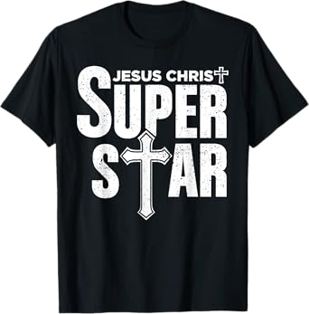 Vintage Jesus Christian Design Jesus Christ Super Star Tee T-Shirt