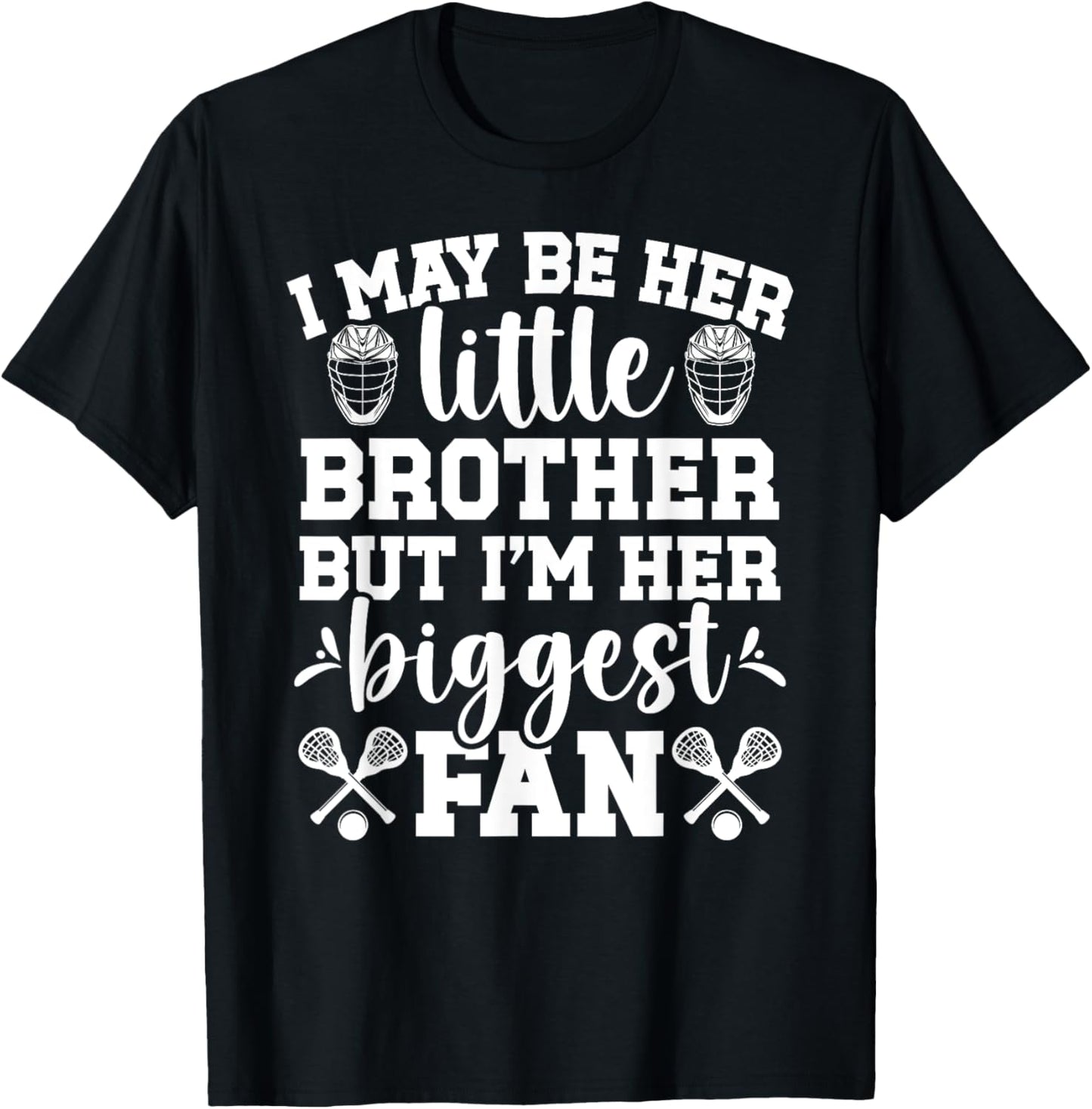 Biggest Fan Lacrosse Brother Of A Lacrosse Player Brother T-Shirt