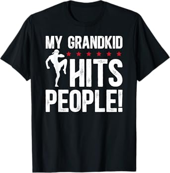 Funny Muay Thai Grandpa Of A Muay Thai Fighter T-Shirt