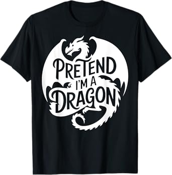 Group Easy Adult Halloween Costumes Pretend I'm A Dragon T-Shirt