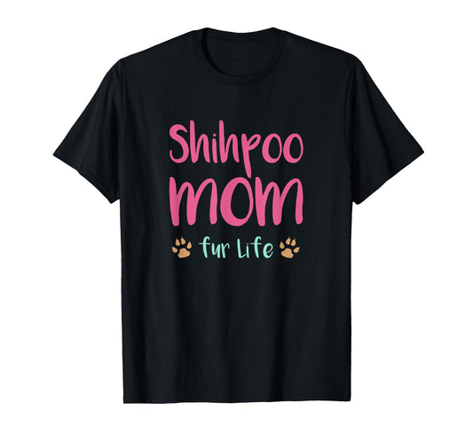 Shihpoo Mom Shih Tzu Poodle Mom T-Shirt