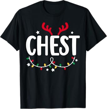 Chest Nuts Funny Christmas Chestnuts Couple Matching Outfit T-Shirt