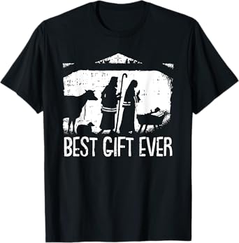 Best Ever Christmas Cool Jesus Nativity Scene Christian T-Shirt