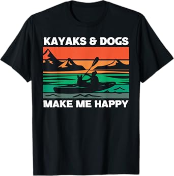 Kayaking Kayaks And Dogs T-Shirt