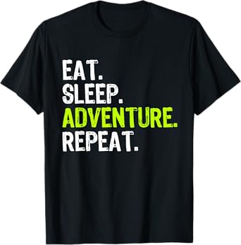 Eat Sleep Adventure Repeat Camping Outdoors T-Shirt