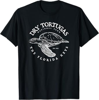 Dry Tortugas National Park Florida Keys Scuba Diving Turtle T-Shirt