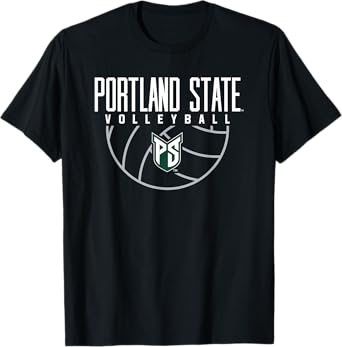 Portland State University Vikings Volleyball Arch T-Shirt