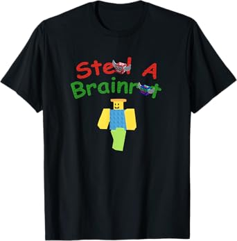 Steal A Brainrot Noobini Pizzanini Gamer Design for Kids T-Shirt