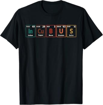 Incubus (In-Cu-B-U-S) Periodic Table Elements Aesthetic T-Shirt