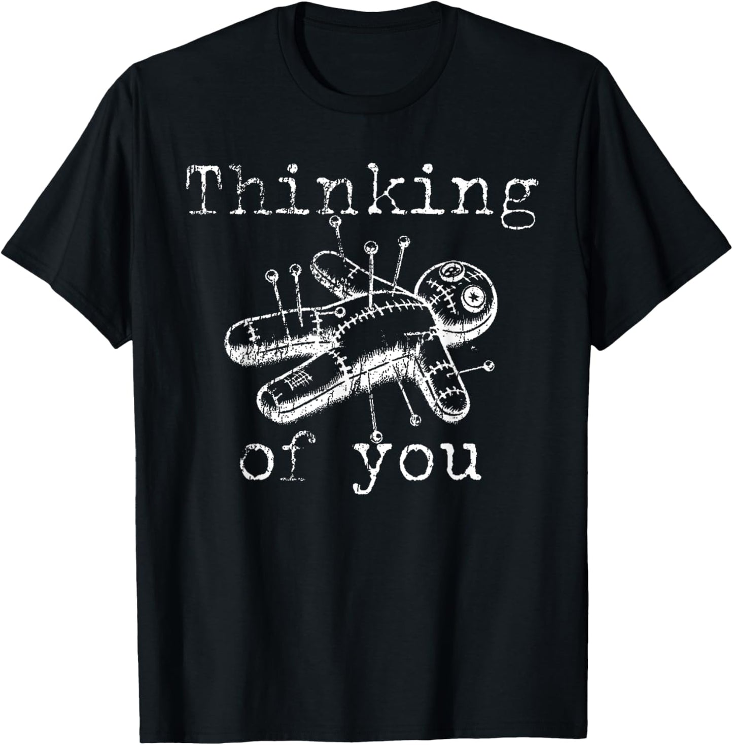 Vintage Thinking Of You Funny Voodoo Doll T-Shirt