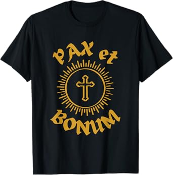 Pax et Bonum. Saint Francis Christian message gift T-Shirt