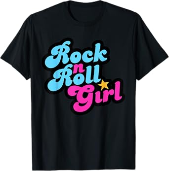 Halloween Costume Rock N Roll Girl Rock and Roll Women T-Shirt