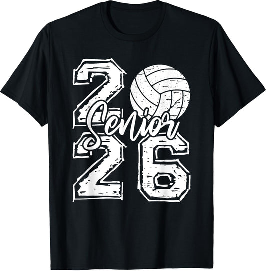 Class Of 2026 Volleyball Senior 2026 Back To School Funny T-shirt by TeeBrew