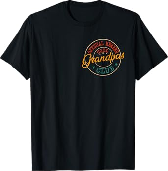 Official Member Cool Grandpas Club Vintage Father's Day T-Shirt
