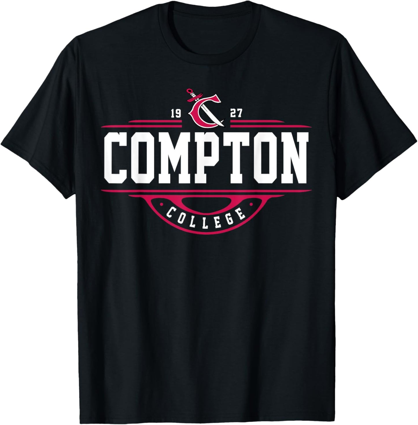 Compton College Arch Vintage Design For Men Women Alumni Pride T-shirt by TeeBrew