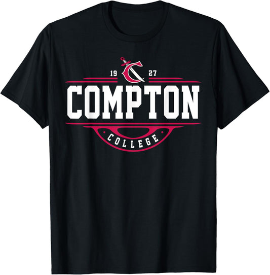 Compton College Arch Vintage Design For Men Women Alumni Pride T-shirt by TeeBrew
