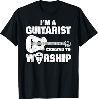 Christian Music Church Guitar Jesus T-Shirt Rock Band Gift T-Shirt