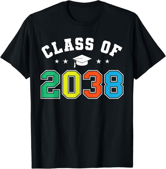 Class Of 2038 Grow With Me Funny Kindergarten Back To School T-shirt by TeeBrew