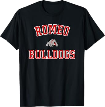 Romeo Bulldogs Logo Varsity HS T-Shirt