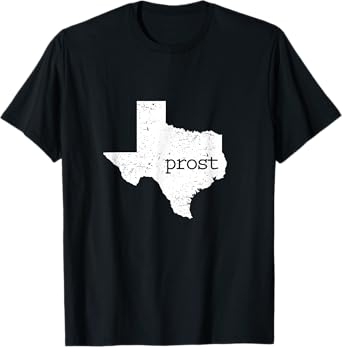 Distressed Texas Map Prost Bavaria Oktoberfest T Shirt T-Shirt