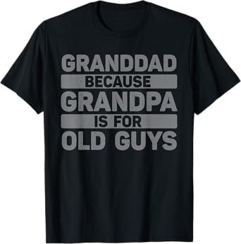 Granddad Art For Grandpa From Grandkids Fathers Day Granddad T-Shirt