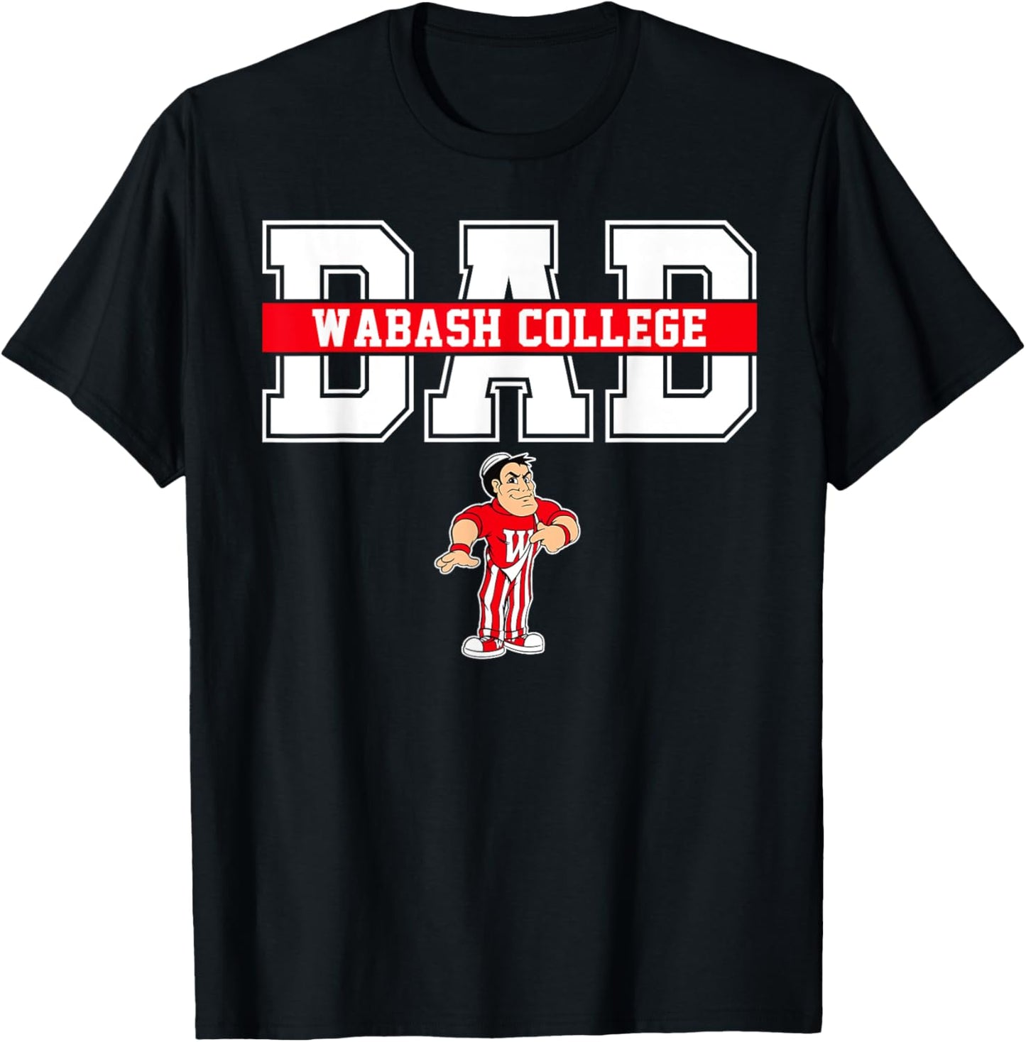 Wabash College Dad Father Arch Vintage Design Men T-shirt by TeeBrew
