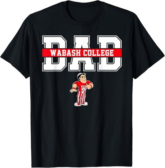 Wabash College Dad Father Arch Vintage Design Men T-shirt by TeeBrew