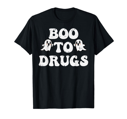 Red Ribbon Week Boo to Ghost Halloween Men Women Kids T-Shirt