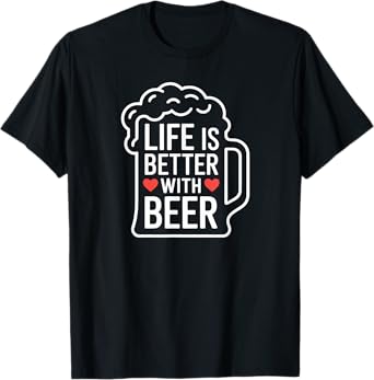 A Hoppy Life Beer Lover Alcohol T-Shirt