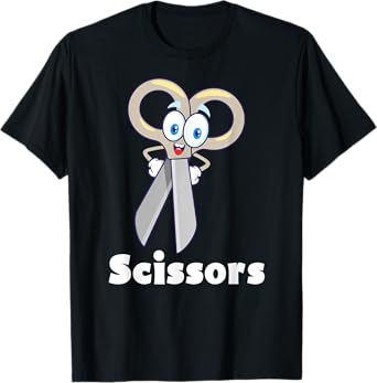 Funny Scissors Paper Rock Halloween Costumes Group Family T-Shirt