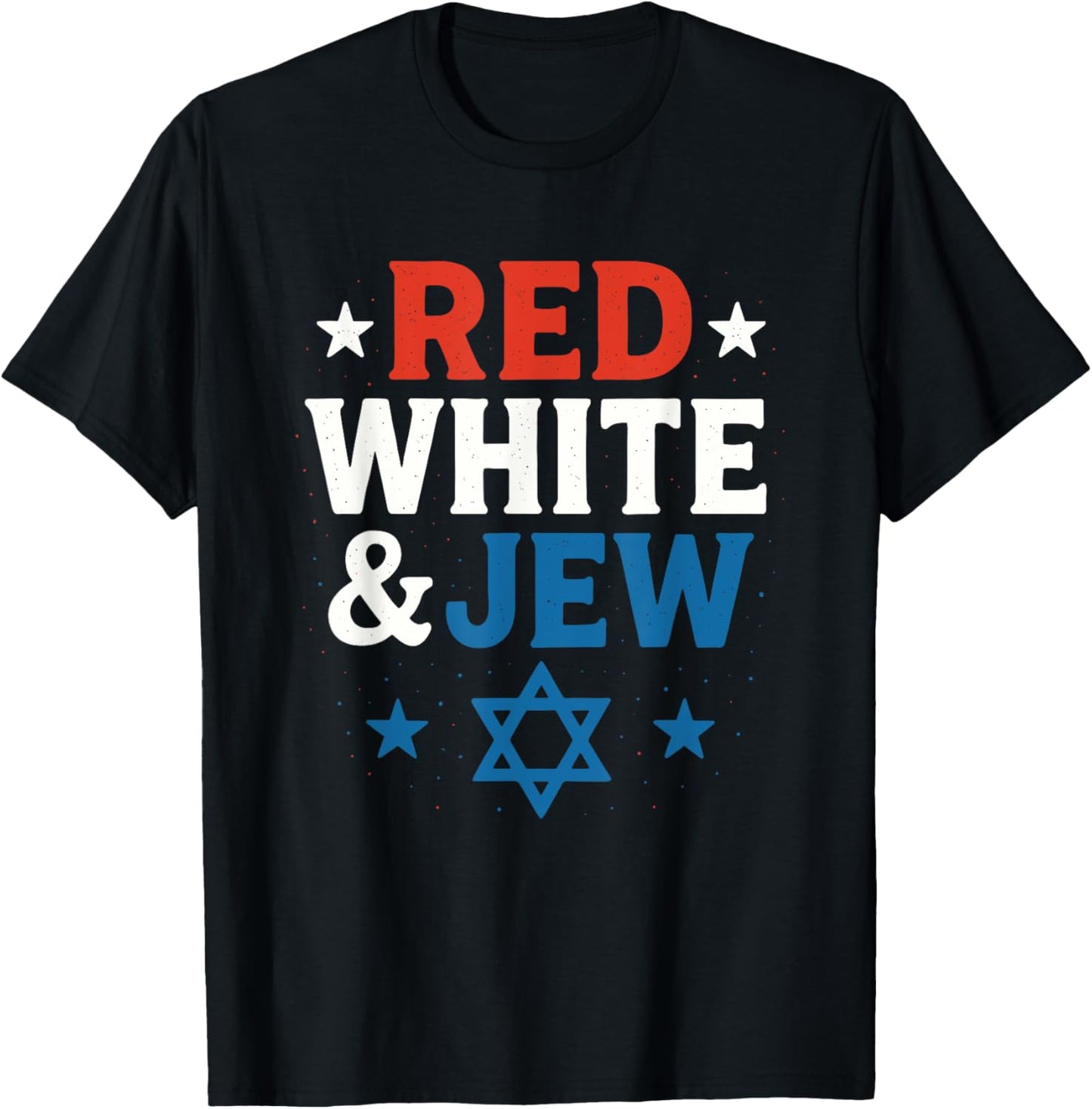Red White And Jew Jewish American Patriotic 4th Of July T-shirt