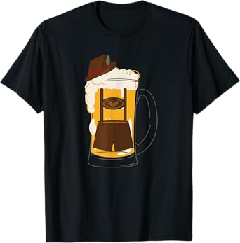 German Beer Bier Stein Funny Beer Fall Festival Beer Drinker T-Shirt