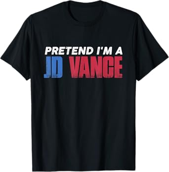 Pretend I'm JD Vance Funny Lazy Halloween Costume T-Shirt