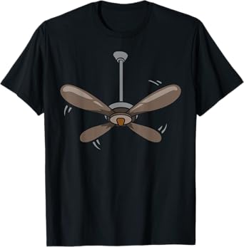 Halloween Ceiling Fan Costume Funny Easy Lazy Last Minute T-Shirt