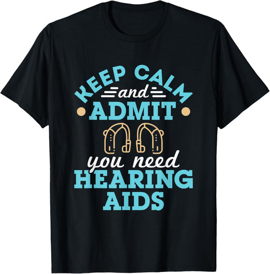 Audiologist Audiology Squad Staff Funny Hearing Aids Quote T-Shirt