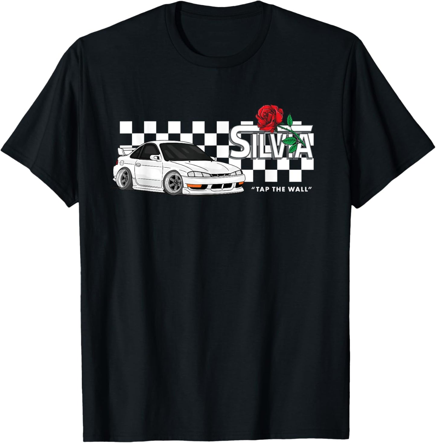 S14 Silvia 240sx Checkerboard Retro T-Shirt