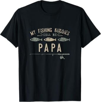My Fishing Buddies Call Me Papa Cute Father's Day Gift T-Shirt