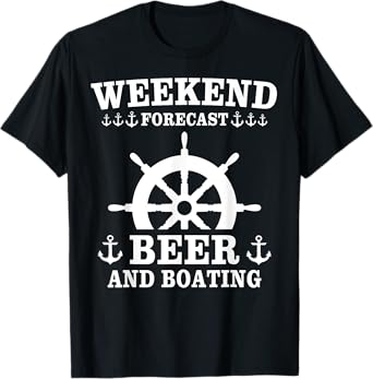 Captain Beer Boating Sayings Boat Sailing T-Shirt