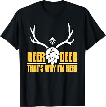 Beer and Deer Humor for Outdoor Party Hunters T-Shirt