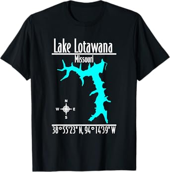 Modern Lake Lotawana, Missouri T-Shirt