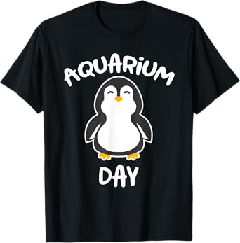 Aquarium Day Penguin - Cute Aquarium School Trip T-Shirt