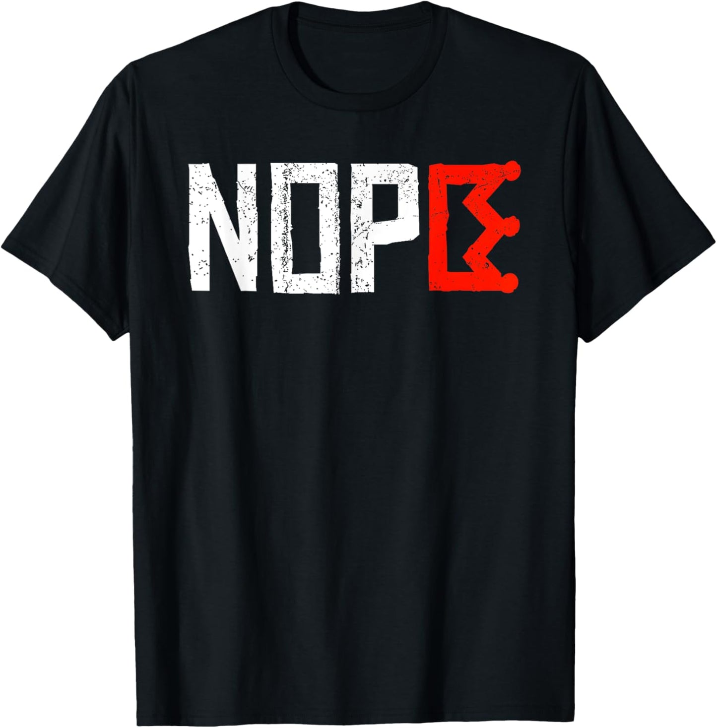 No Kings Nope Protest Sign Horizontal T-Shirt