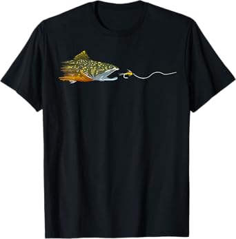 Fly Fishing Brook Trout Dry Fly Tying Fisherman T-Shirt
