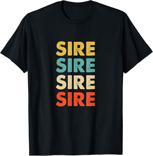 Vintage SIRE T-shirt for Men - Retro Graphic Shirt