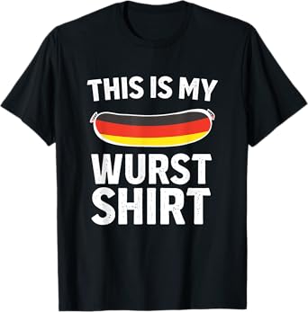 This Is My Sausage Shirt Germany Flag Oktoberfest Costume T-Shirt
