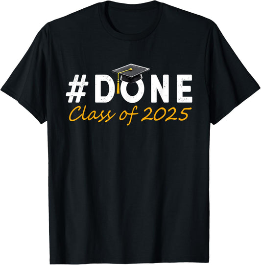 Class Of 2025 Graduation Shirts For Him Her Family Women Men T-Shirt