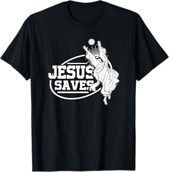 Jesus Saves Shirt Volleyball TShirt Gift Girls Men Women T-Shirt