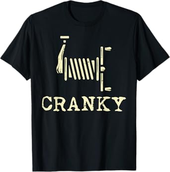 Cranky Fishing Reel Funny Crankbait Fisherman Dad Men Women T-Shirt