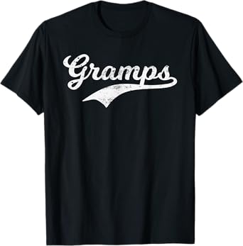 Gramps Grandpa Grandad Father's Day Gift Baseball Style Pops T-Shirt