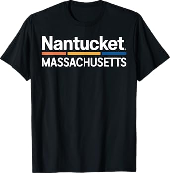 Nantucket Massachusetts MA Summer Vacation Beach Souvenir T-Shirt